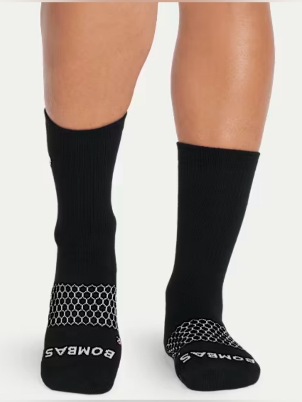 5 Pairs Unisex Bombas Original Black Crew Socks Size Small New